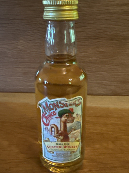 Monsters Choice  Scotch Whisky Miniature full 1990s