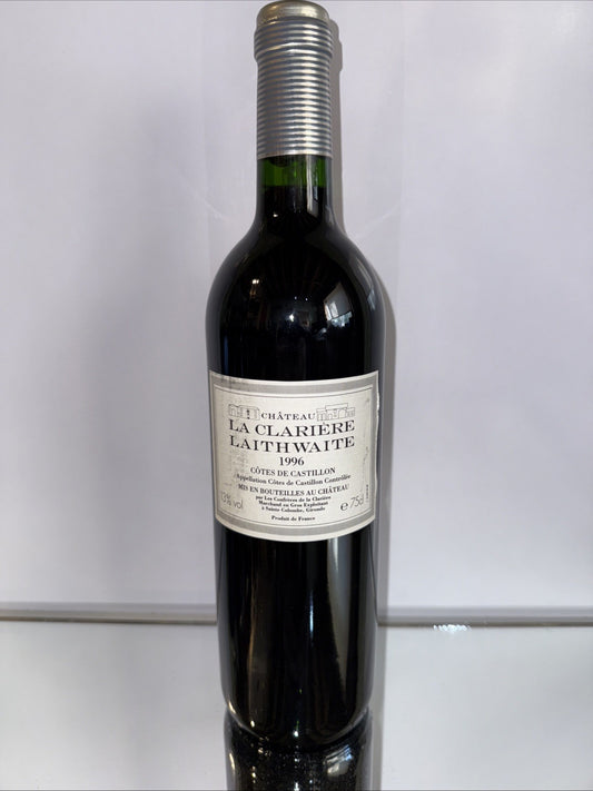 Chateau La Clariere 1996 Cotes De Castillon