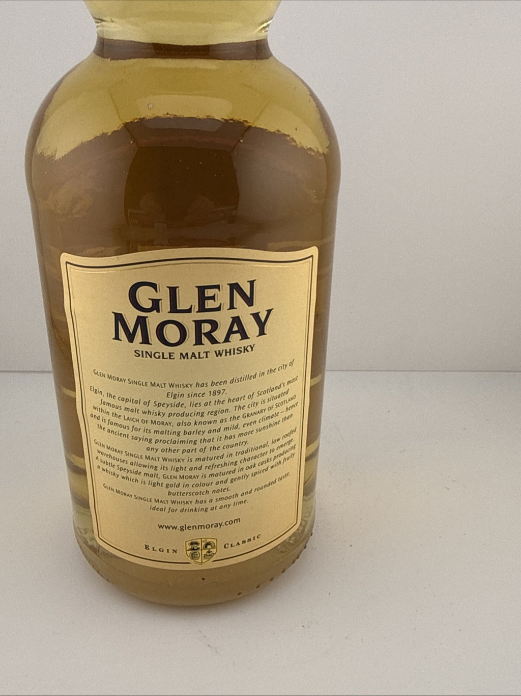 Glen Moray 12 Year Old Single Malt Scotch Whisky 1990s Bottle 70cl