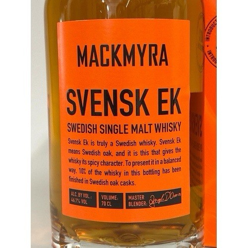 Mackmyra Svensk Ek Swedish Single Malt Whisky 70cl 46.1% Cheapest In Uk