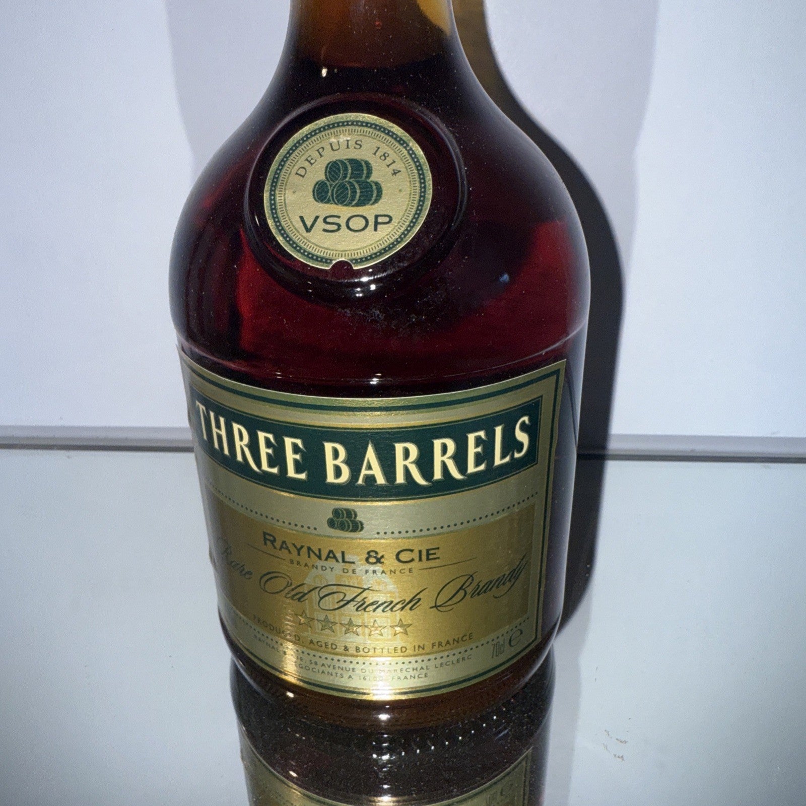 Three Barrels VSOP Cognac Estimated Bottled Early 2000s
