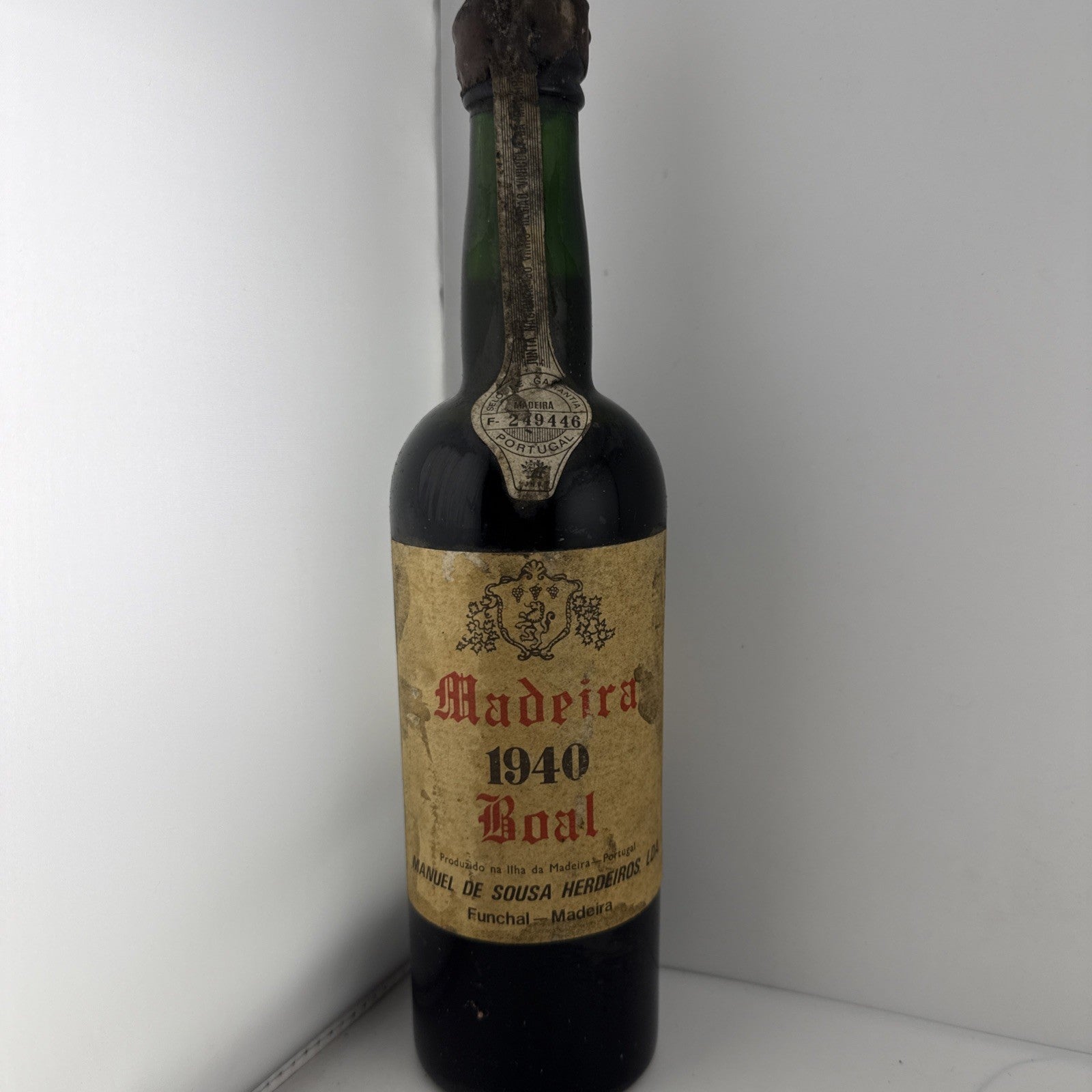 1940 Madeira Boal Manuel de Sousa Funchal Vintage Wine Rare