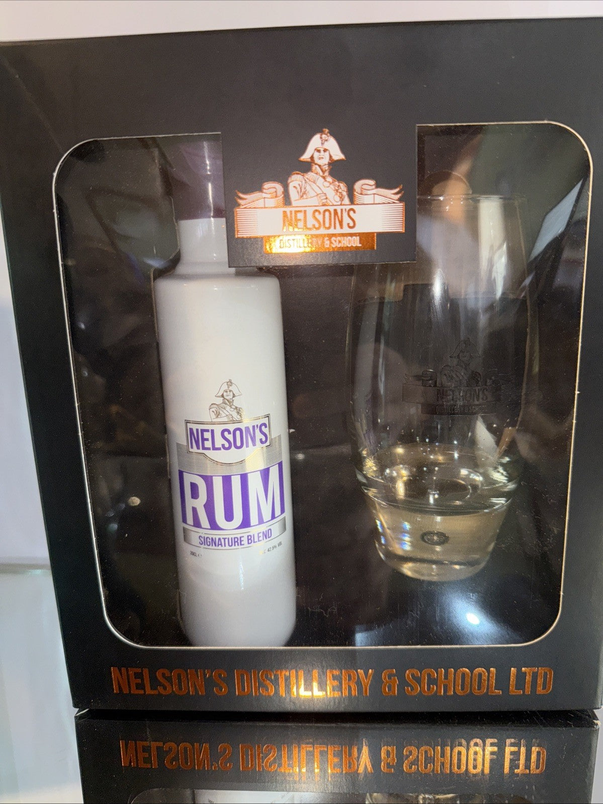 Nelson's Signature Blend Rum 20cl Gift Pack With Nelson's Tall Glass