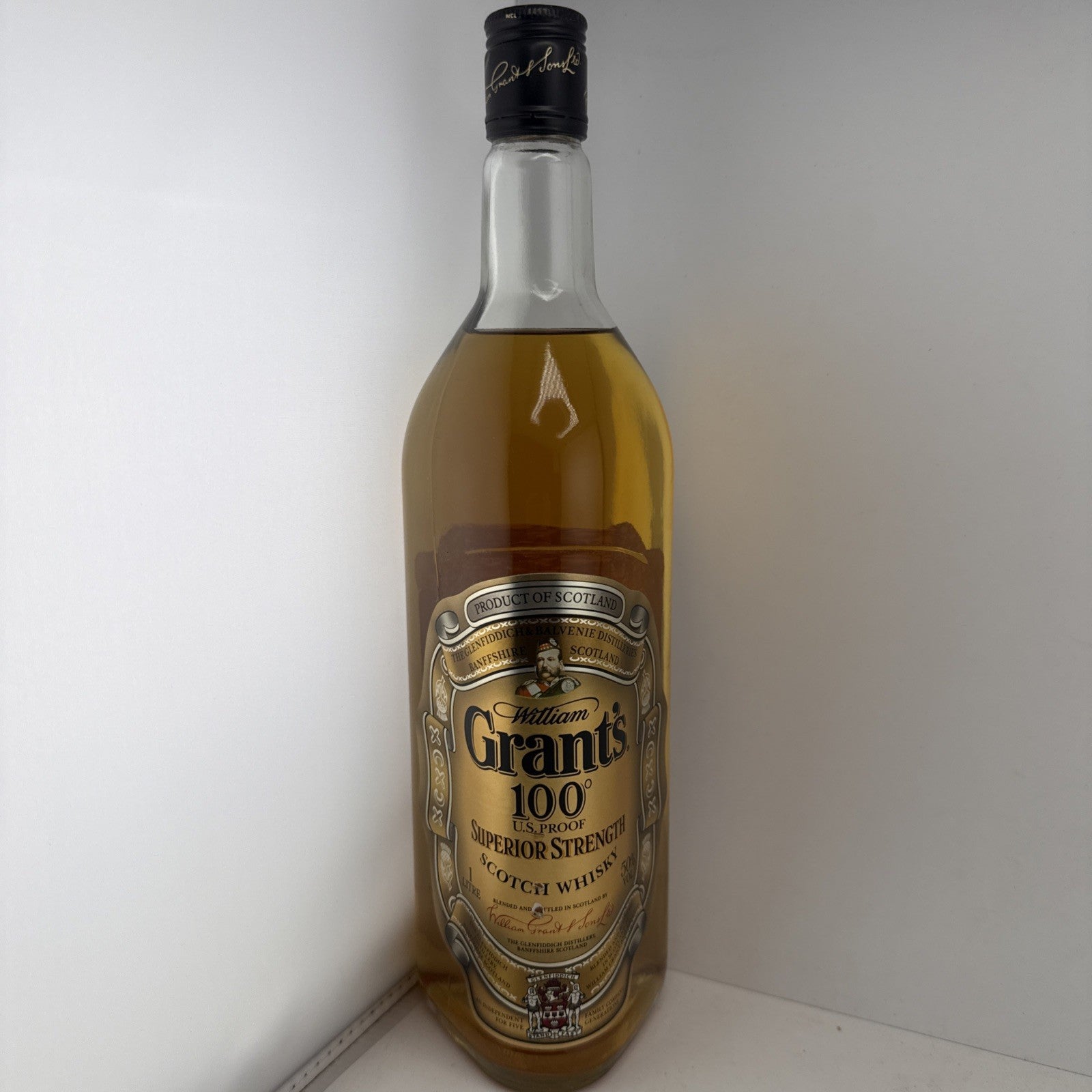 Grant’s 100 Proof Superior Strength Scotch 1L 50% c.1990
