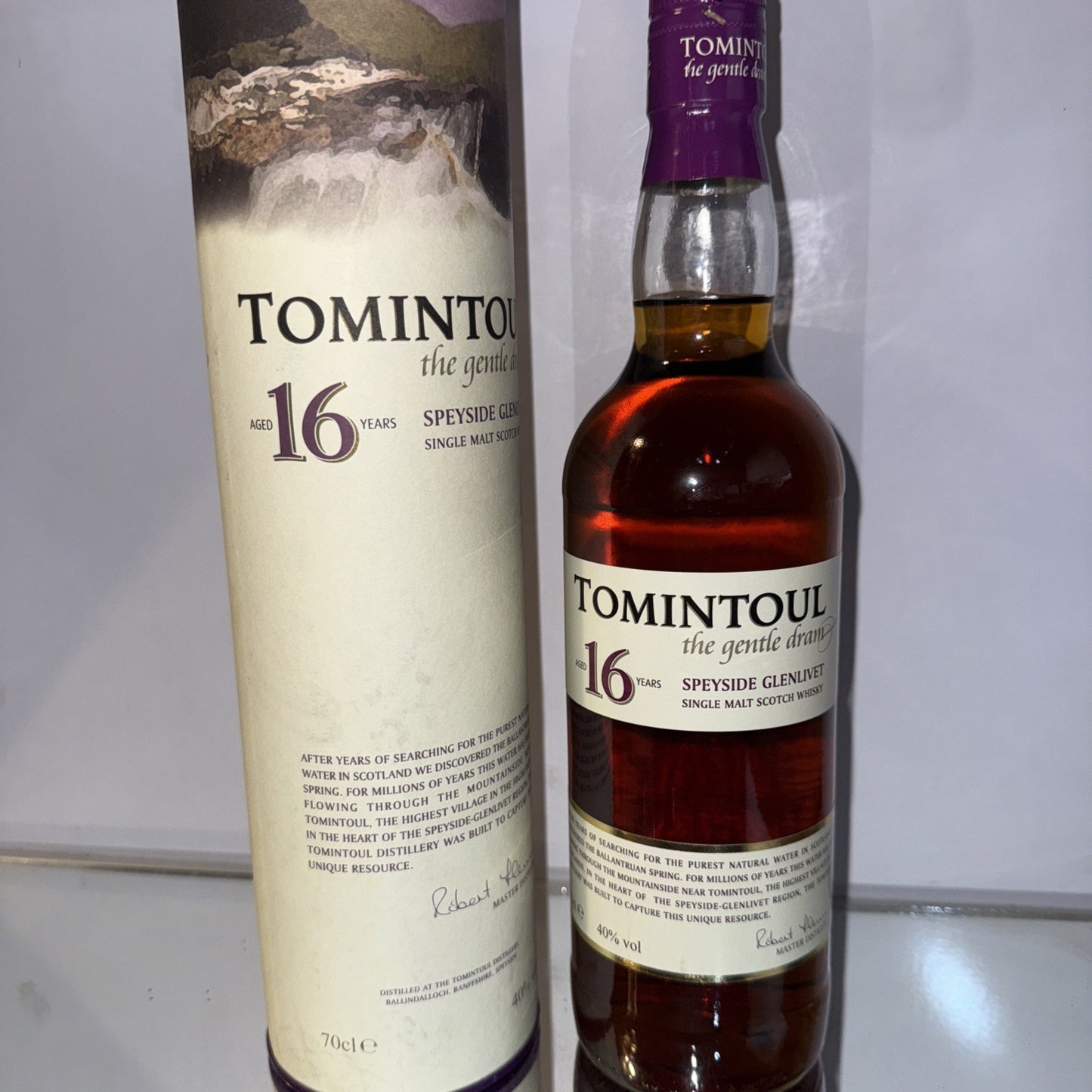 Tomintoul Speyside Glenlivet Single Malt Whisky 16y/o
