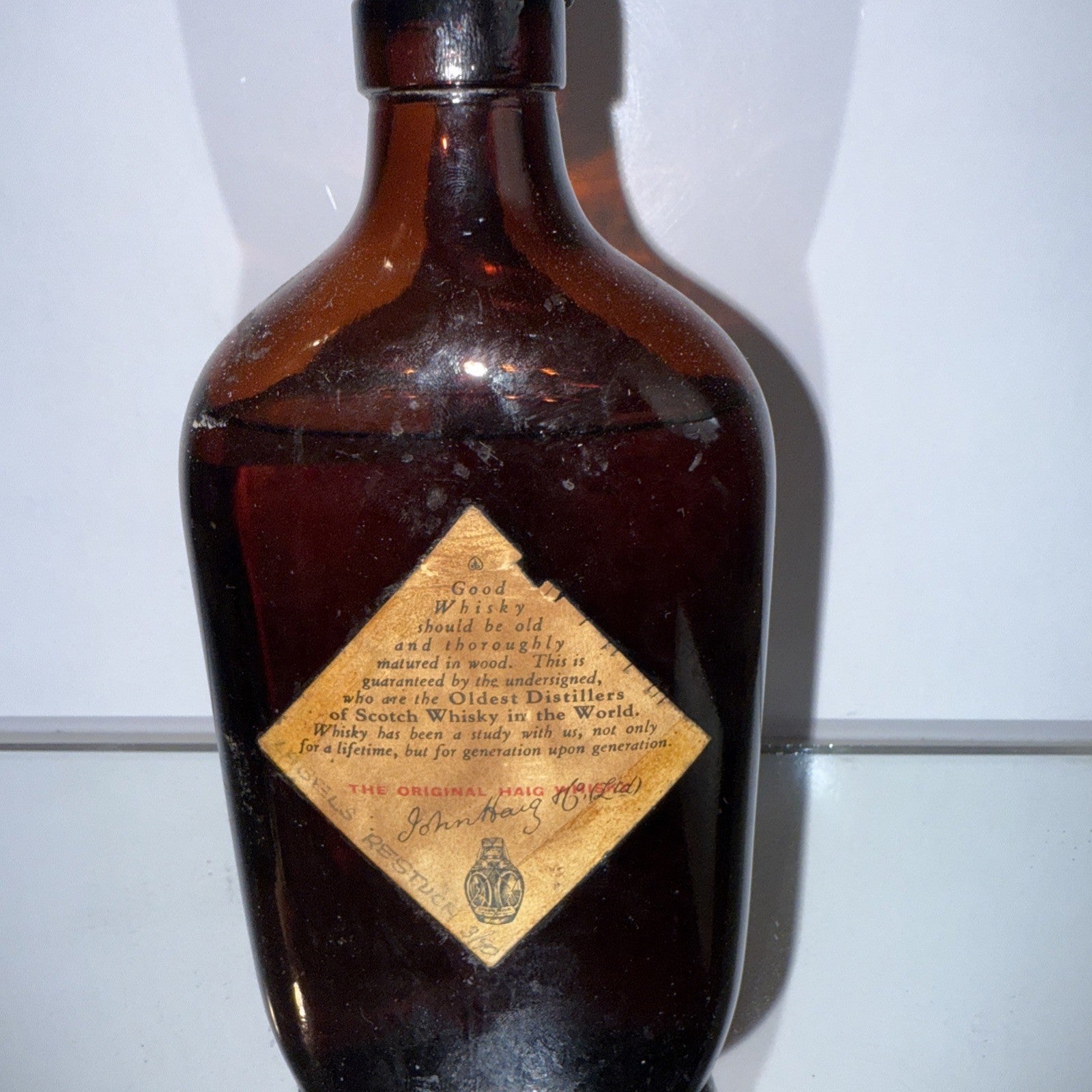 Haig Gold Label Blended Scotch Whisky 13 1/3 FL OZ And 70% Proof Vintage 1960s