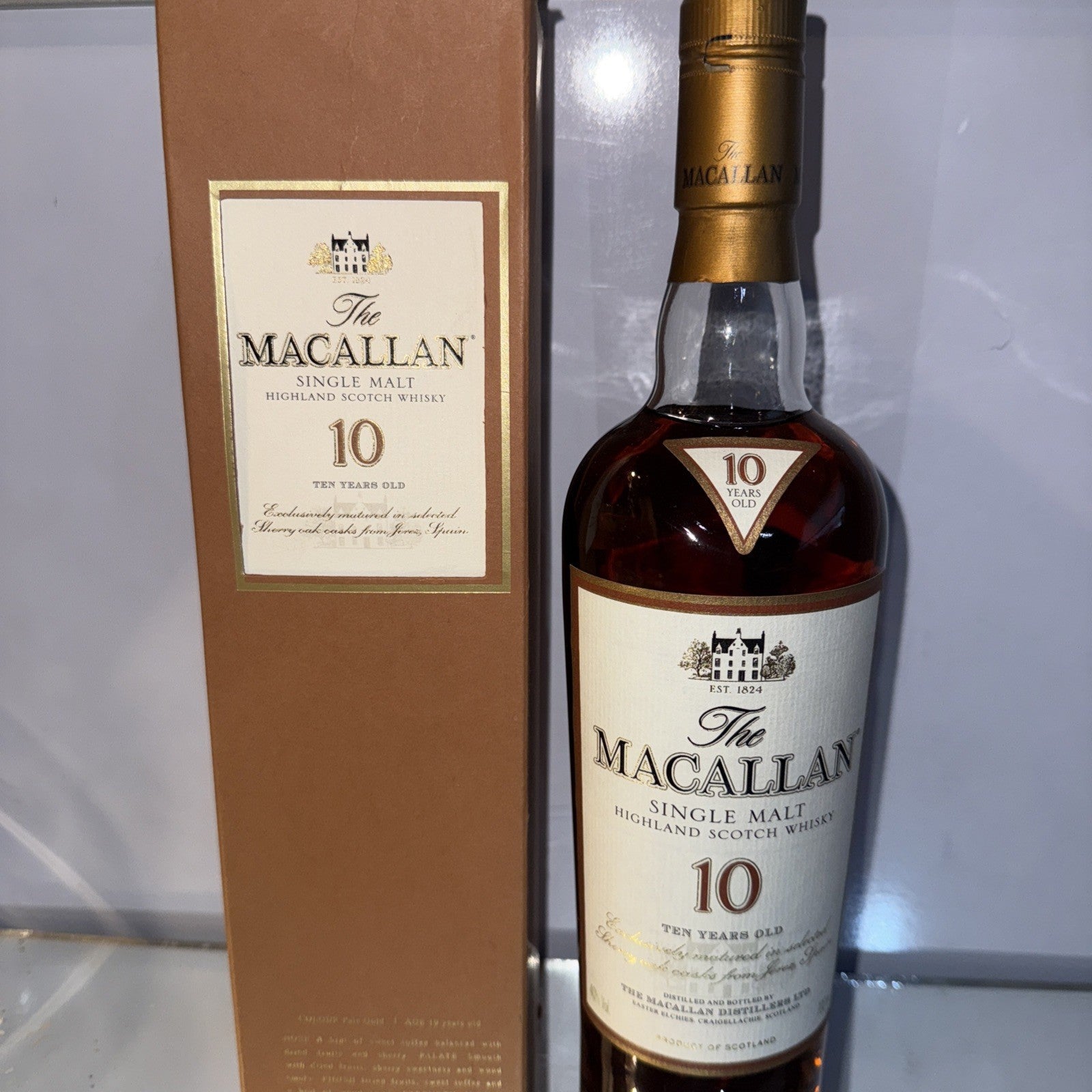 The Macallan 10 year  Single Highland Malt 700ml Bottled 2010 Boxed