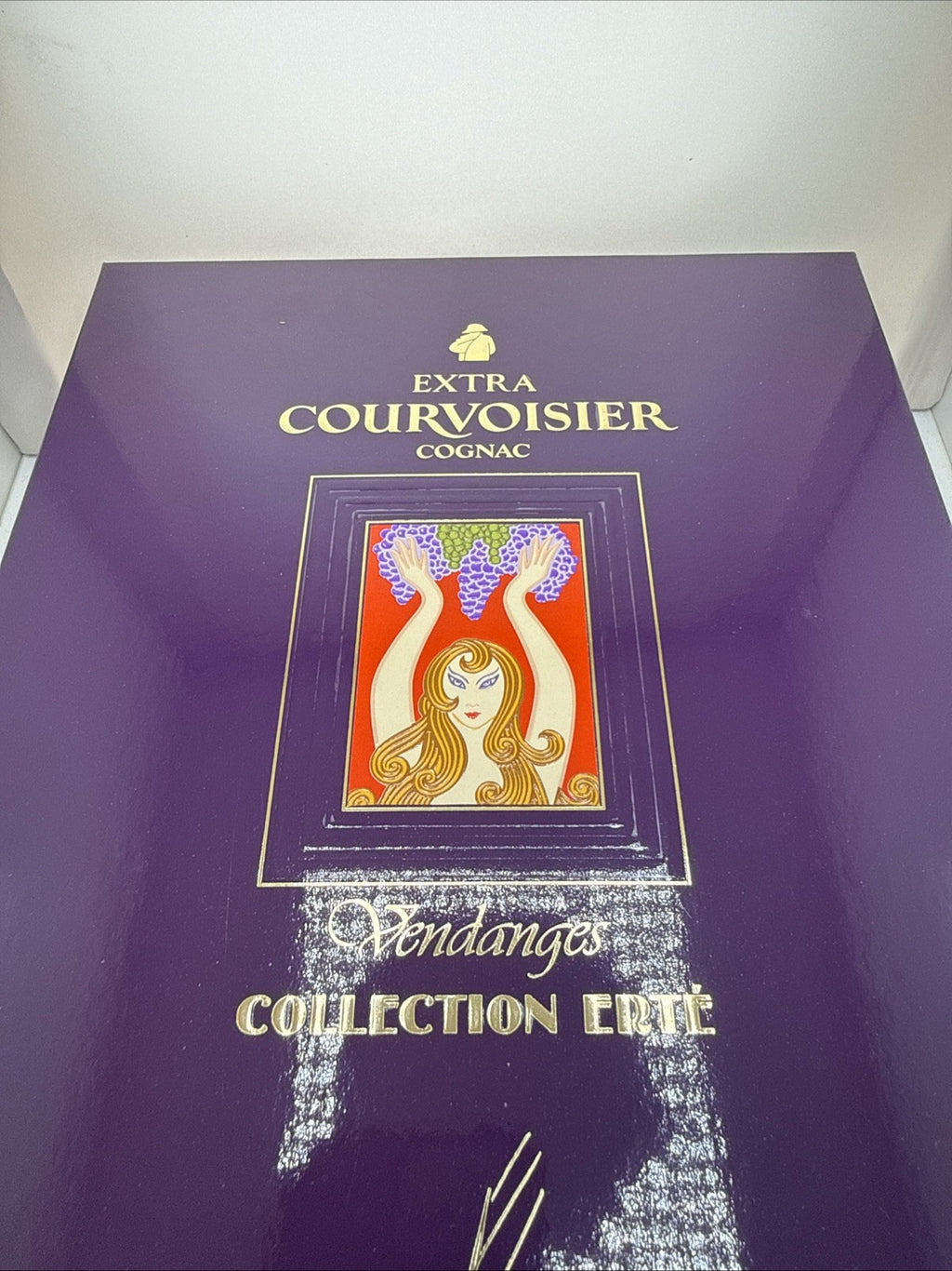Courvoisier Erté No.2 — "Vendanges" (Harvest) — 1989 Release —complete Cert/tag