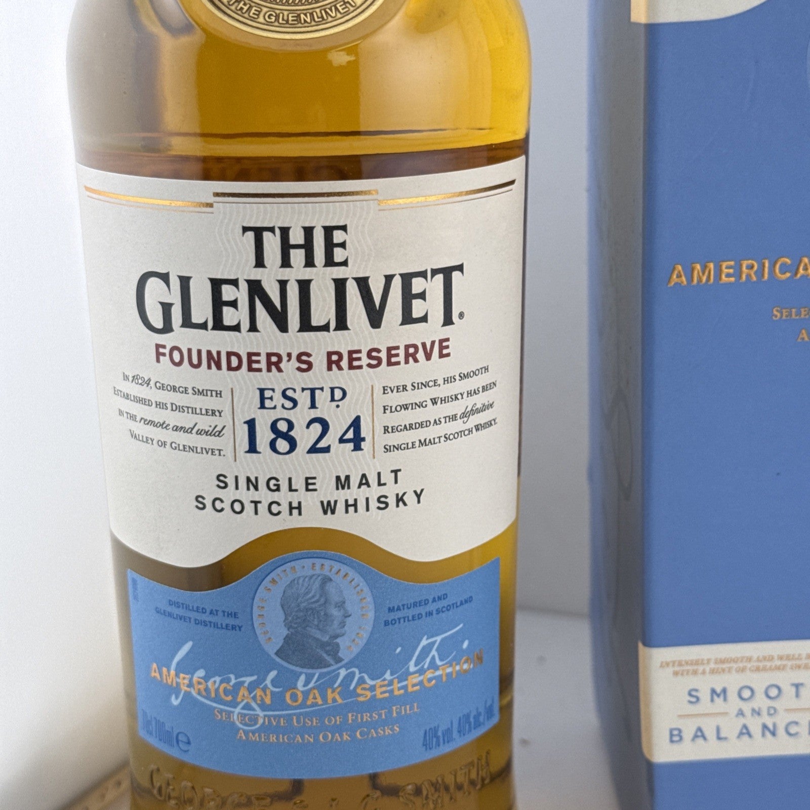 Glenlivet Founder’s Reserve American Oak Single Malt 70cl + Box