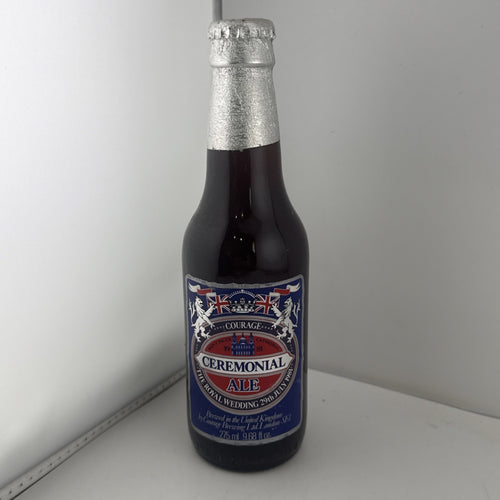 “1981 Royal Wedding Ale Courage Ceremonial Ale Charles Diana 275ml Full”