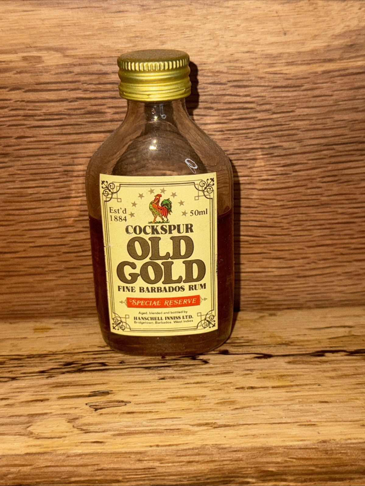 Cockapur Old Gold Barbados Rum Miniature Vintage