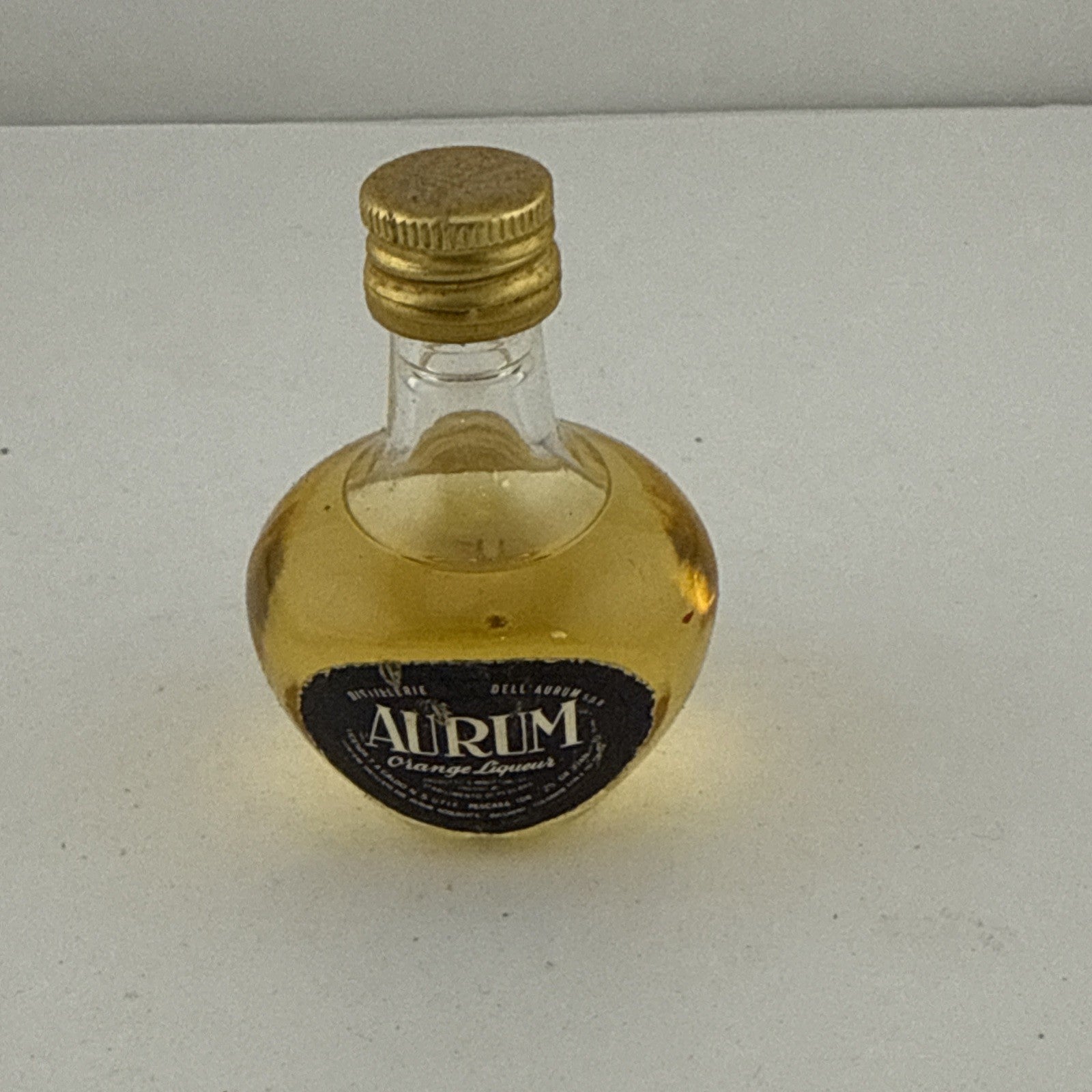 Vintage Aurum Orange Liqueur Miniature Italy 1970s-80s