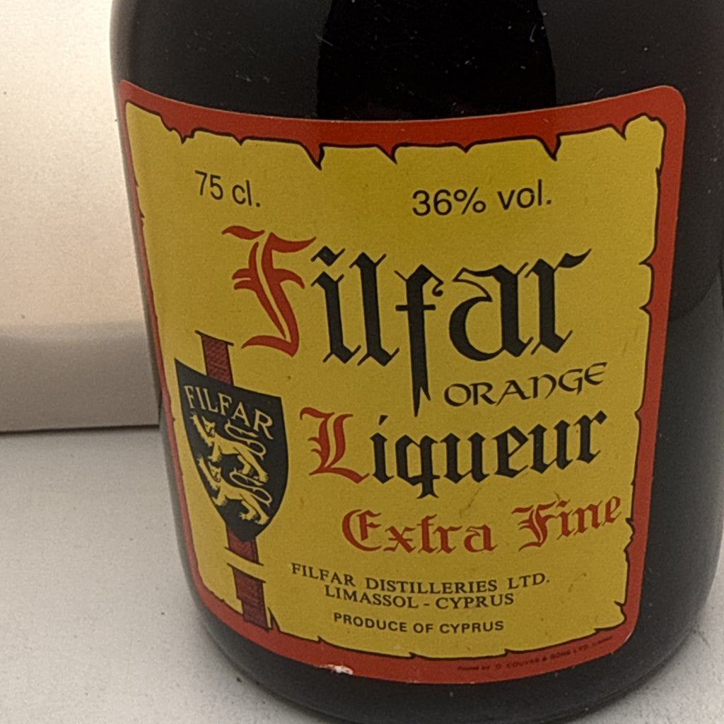 Filfar Orange Liqueur — c.1970s–80s — Cyprus — 75cl, 36%