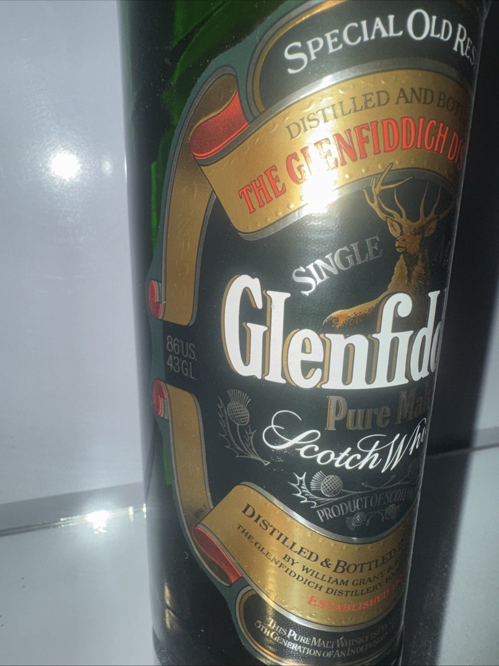 1975-85 Bottle Glenfiddich Special Old Reserve Single Malt Whisky 1L