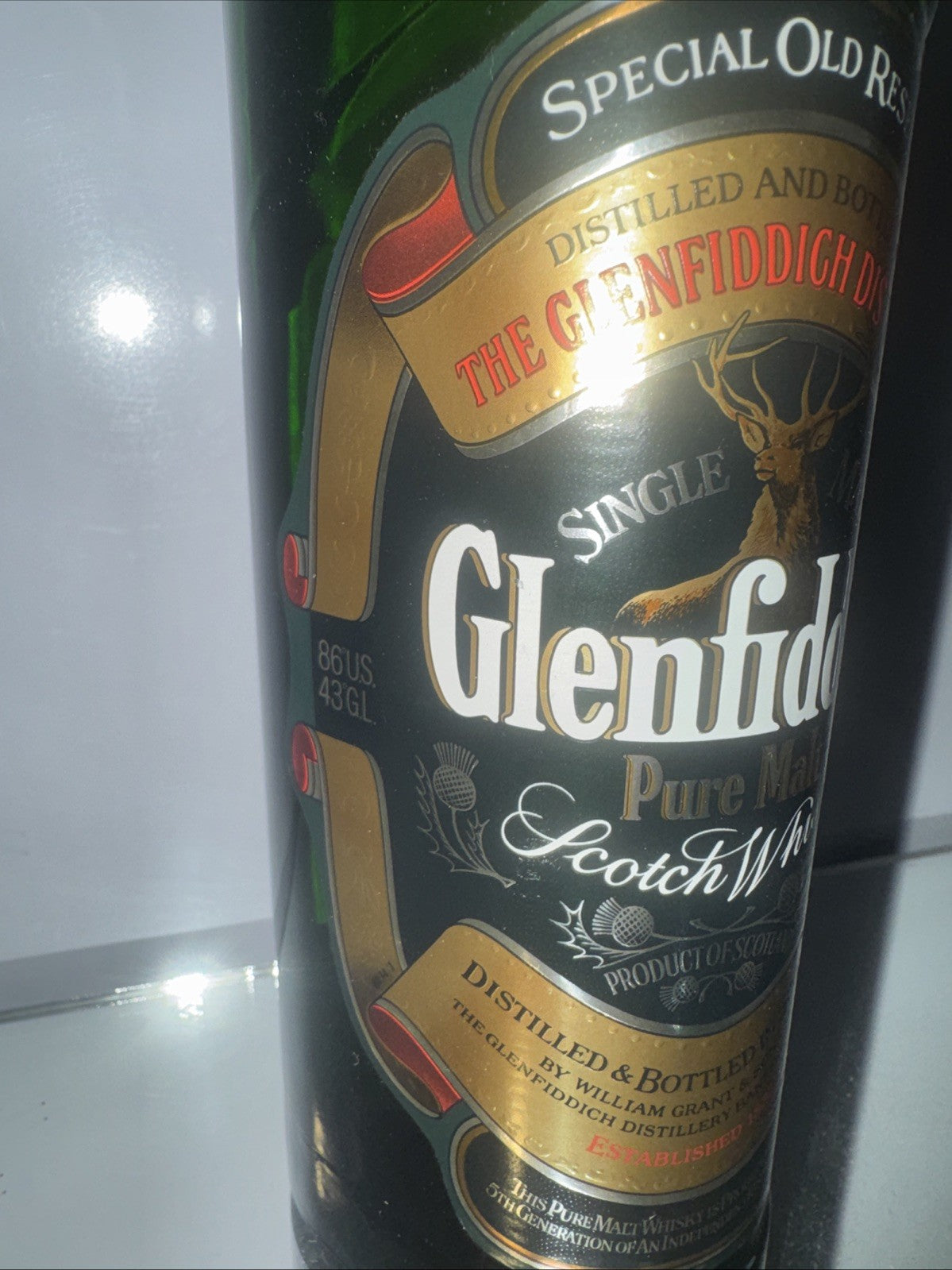 1975-85 Bottle Glenfiddich Special Old Reserve Single Malt Whisky 1L