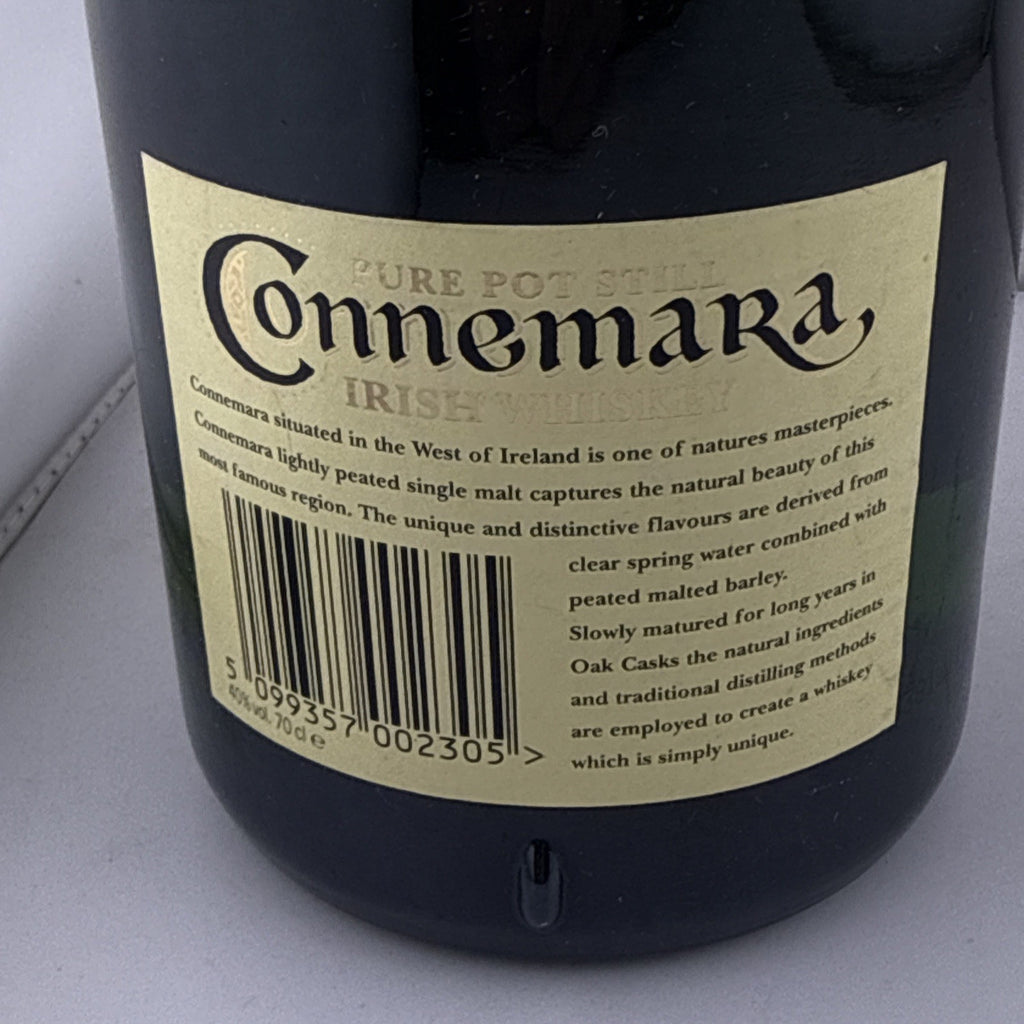 Connemara Peated Single Malt Irish Whiskey Early Cooley Bottling 70cl 1980s