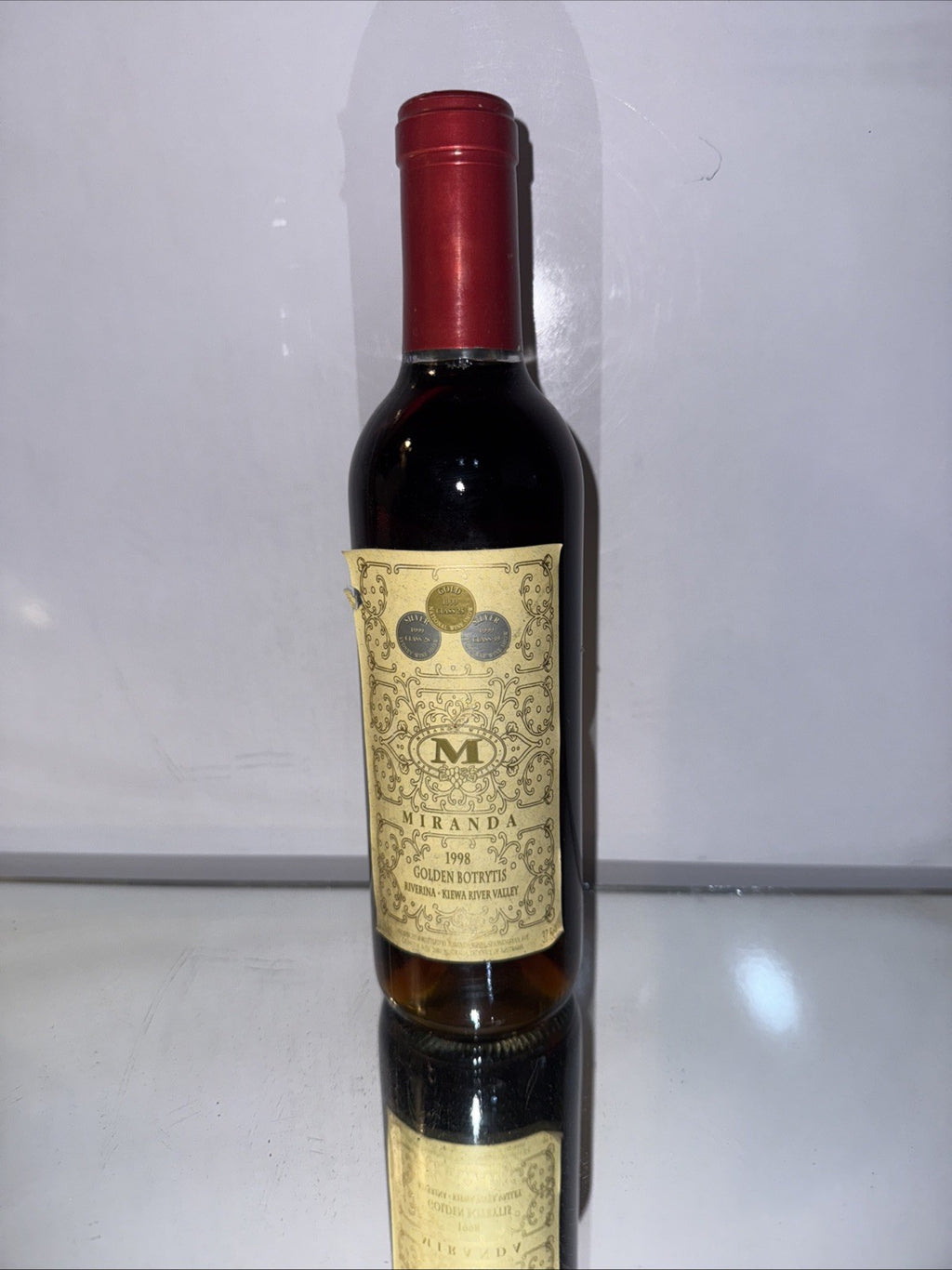 1998 Miranda Golden Botrytis Sémillon Desert White Wine Austrailia 375 Ml