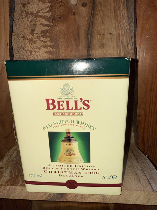 Bells Whisky Decanter Christmas 1998 full boxed mint condition