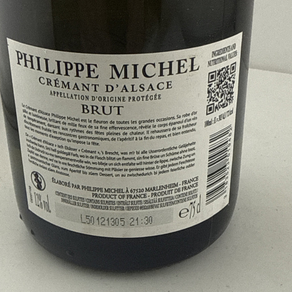 Philippe Michel Crémant d’Alsace Brut 75cl French Sparkling Wine