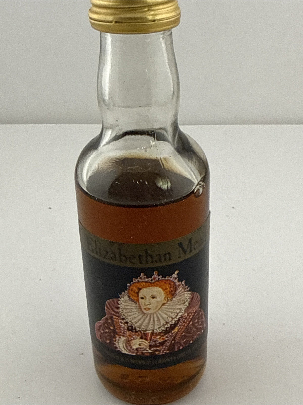 Vintage Elizabethan Mead Miniature Bottle 1970s UK Collectable