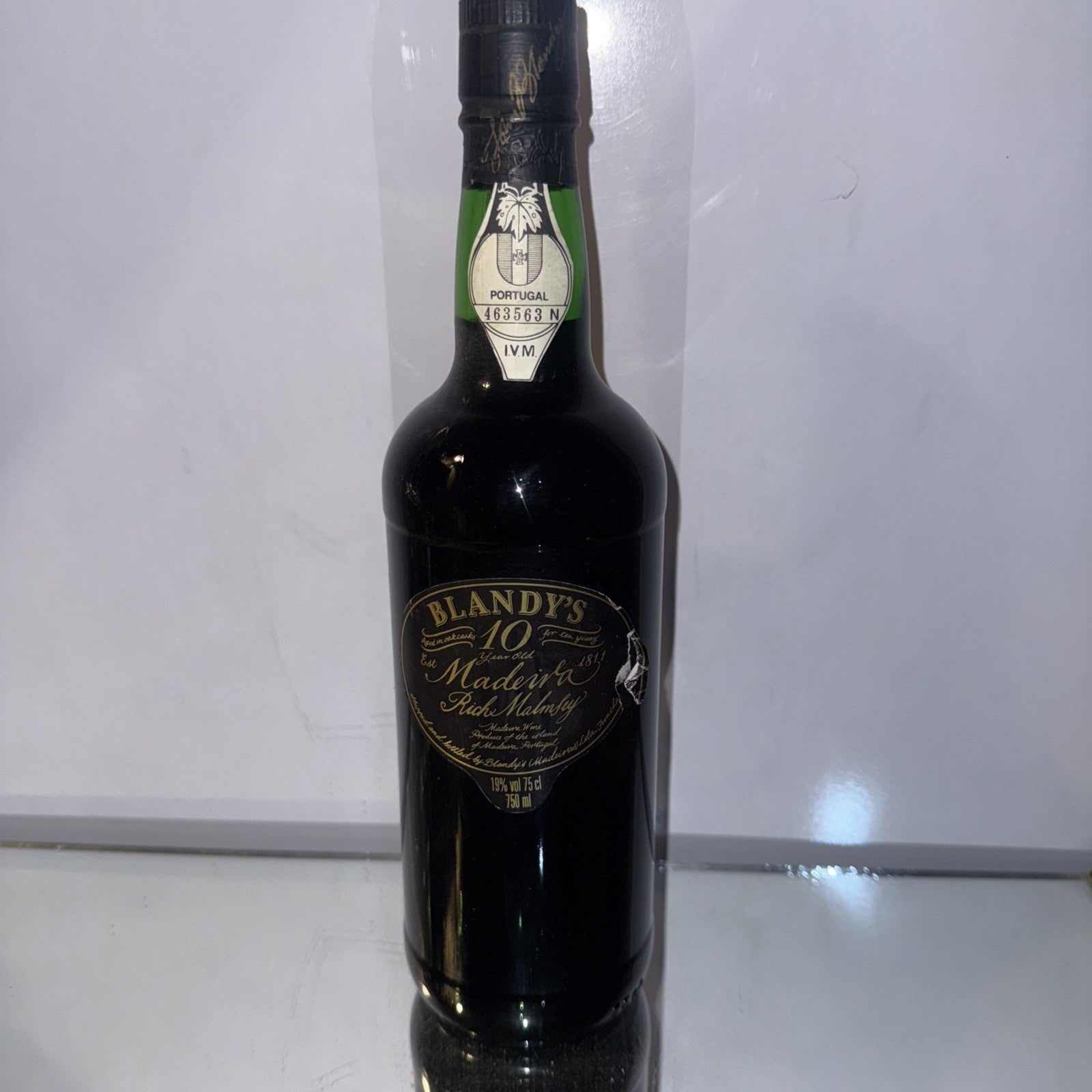 Blandy’s 10 Year Old Rich Malmsey Madeira (750 ml, 19% ABV)