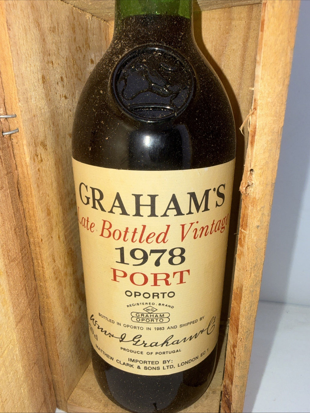 Graham’s 1978 Late Bottled Vintage Port OWC 75cl Bottled 1983