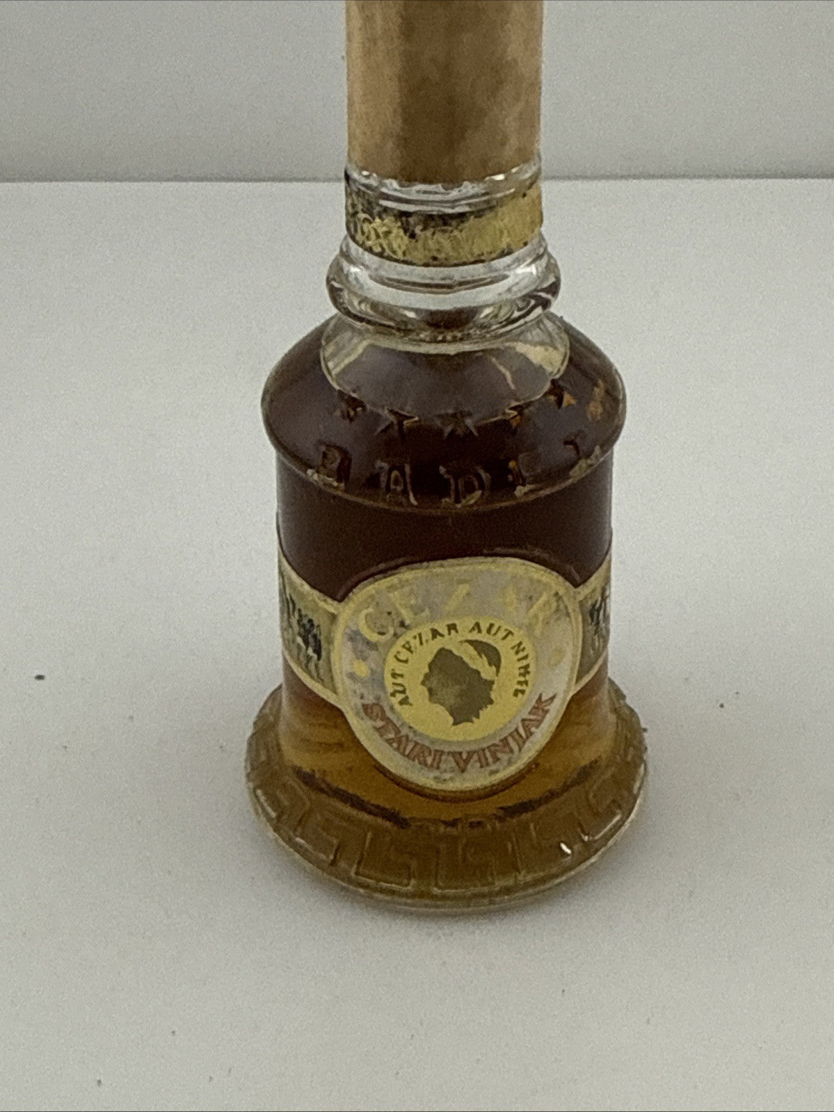 Vintage 1970s Cesar Stari Vinjak Brandy Yugoslavia Tall Bottle Zagreb