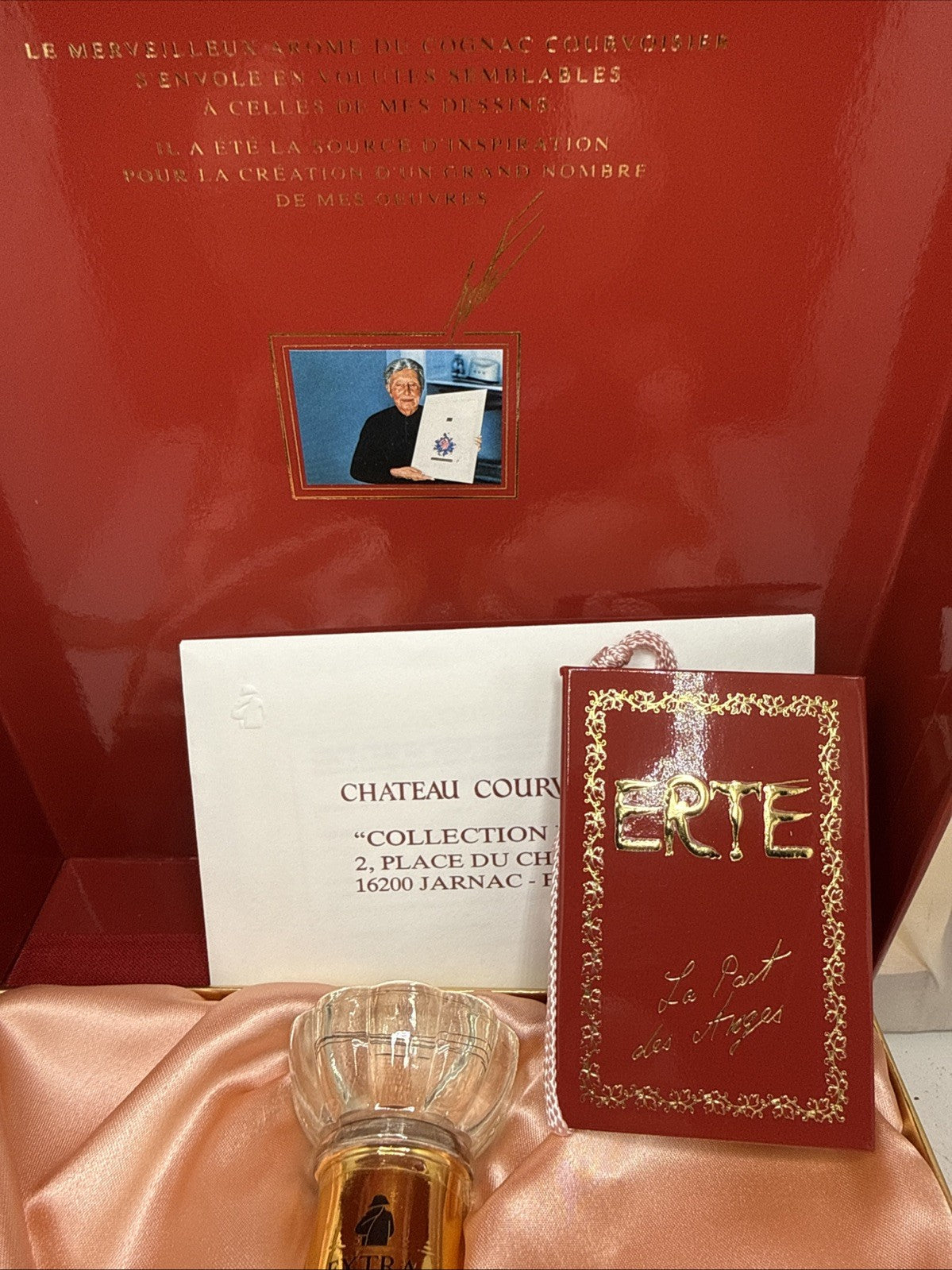 Courvoisier Erté No.7 — "L'Esprit du Vin" 1994 Complete Box/cert/tag