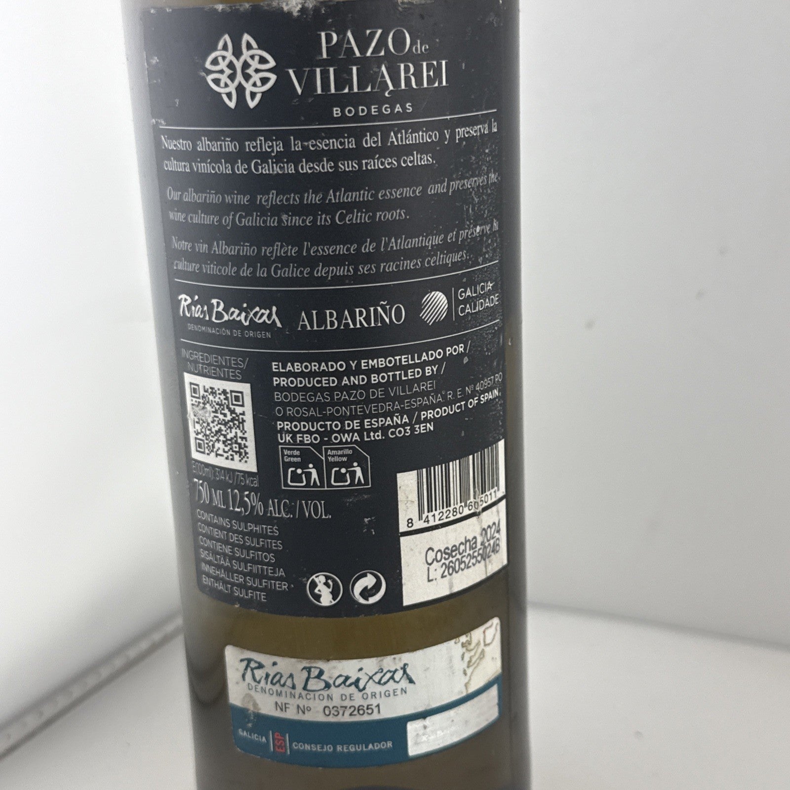 2024 Pazo de Villarei Albariño Rías Baixas Spanish White Wine 75cl