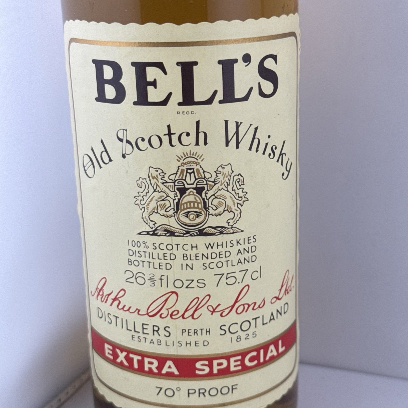 Bell’s Extra Special Scotch Whisky 75.7cl 70 Proof 1970s Bottling