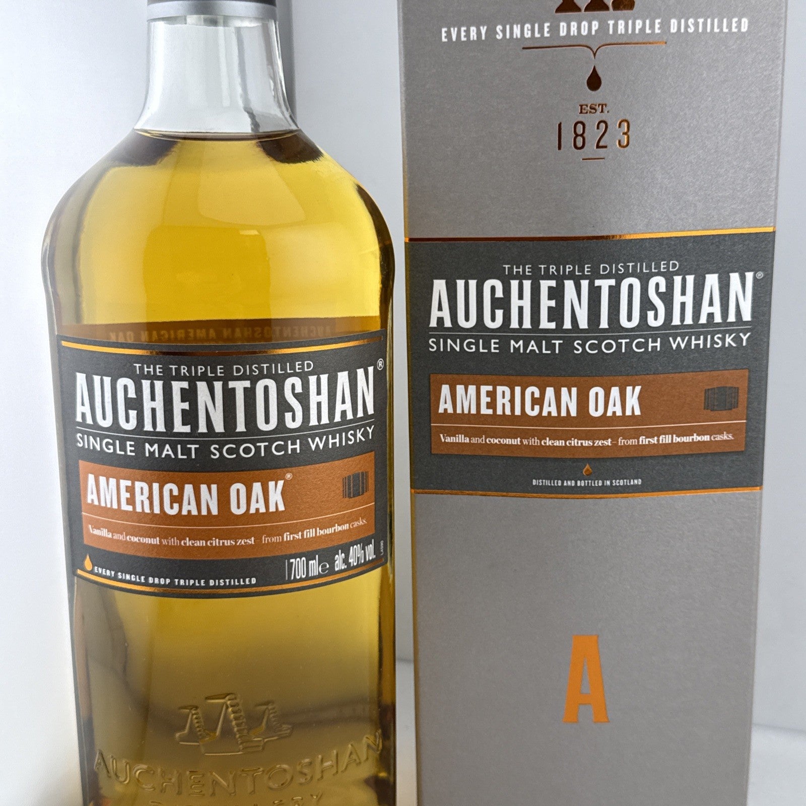 Auchentoshan American Oak Single Malt Scotch Whisky 70cl Boxed