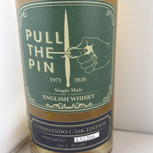 Pull The Pin Commando Cask Edition English Whisky No.65/306 70cl 43%