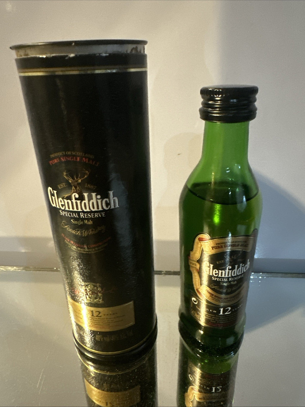 Glenfiddich 12 year old Special Reserve Single malt Miniature Boxed