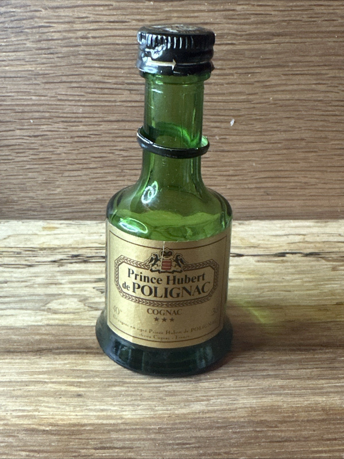 Prince Hubert de Polignac Cognac Miniature , Empty Bottle.