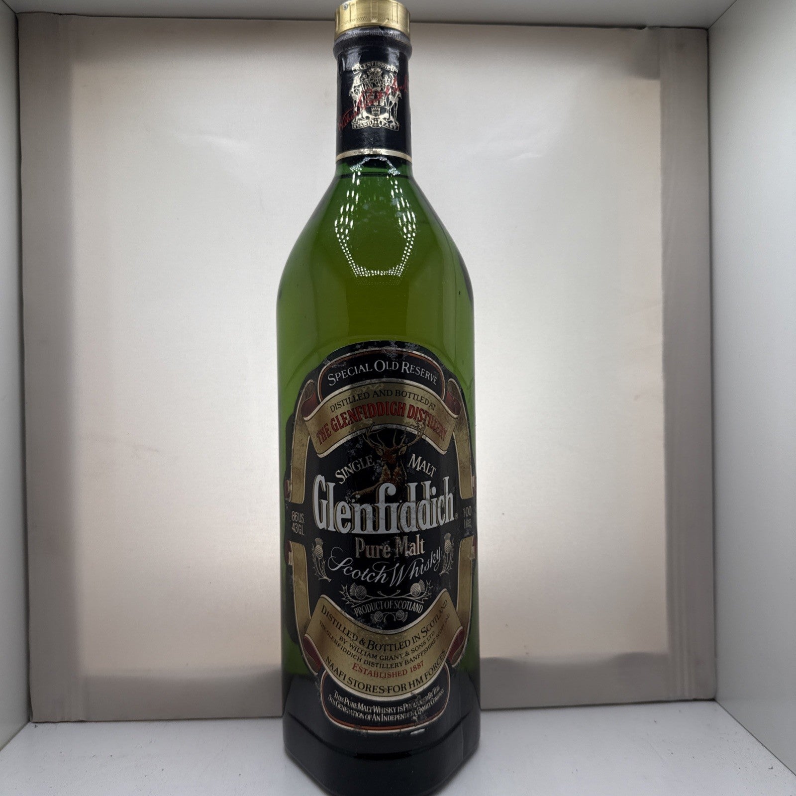 1990s Glenfiddich Special Old Reserve NAAFI HM Forces 1L 43%