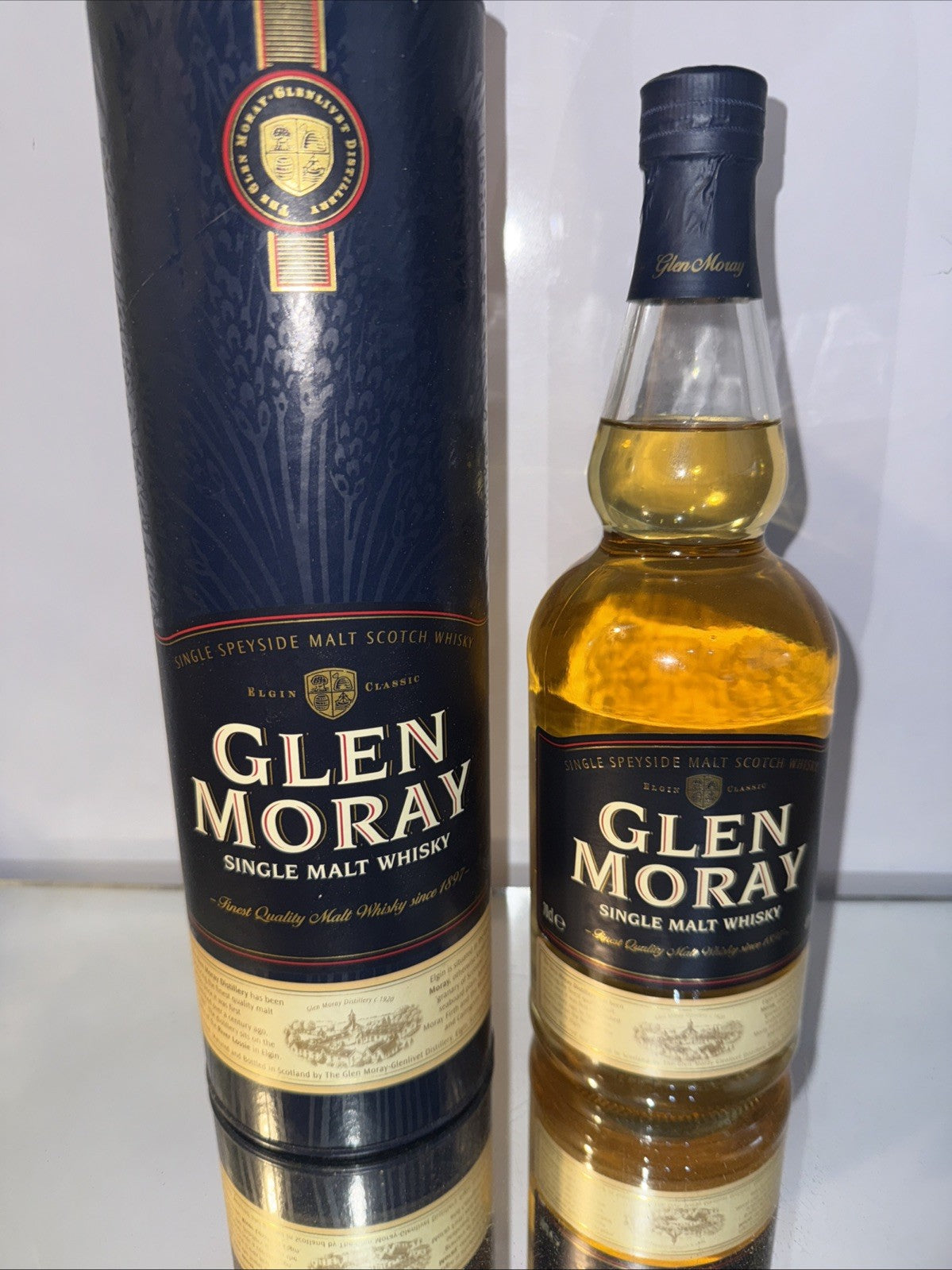 Glen Moray 12 Year Old Single Malt Scotch Whisky 1990s Bottle 70cl Boxed