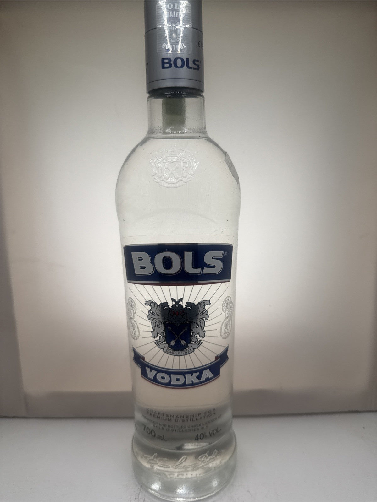 Bols Vodka — Tall Vintage Bottle — c.1990s — 70cl, 40% ABV