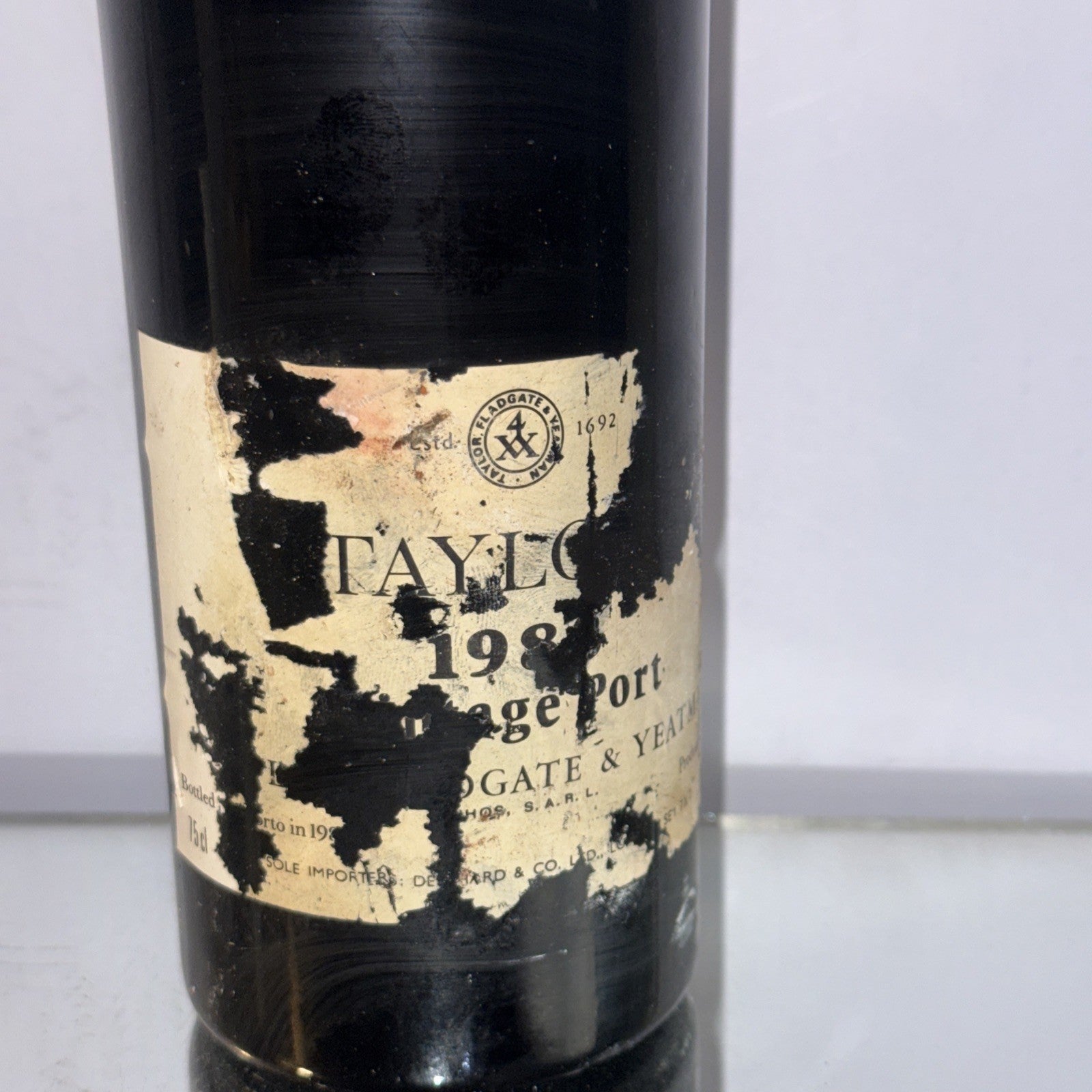 Taylor's 1983 Vintage Port Poor Label