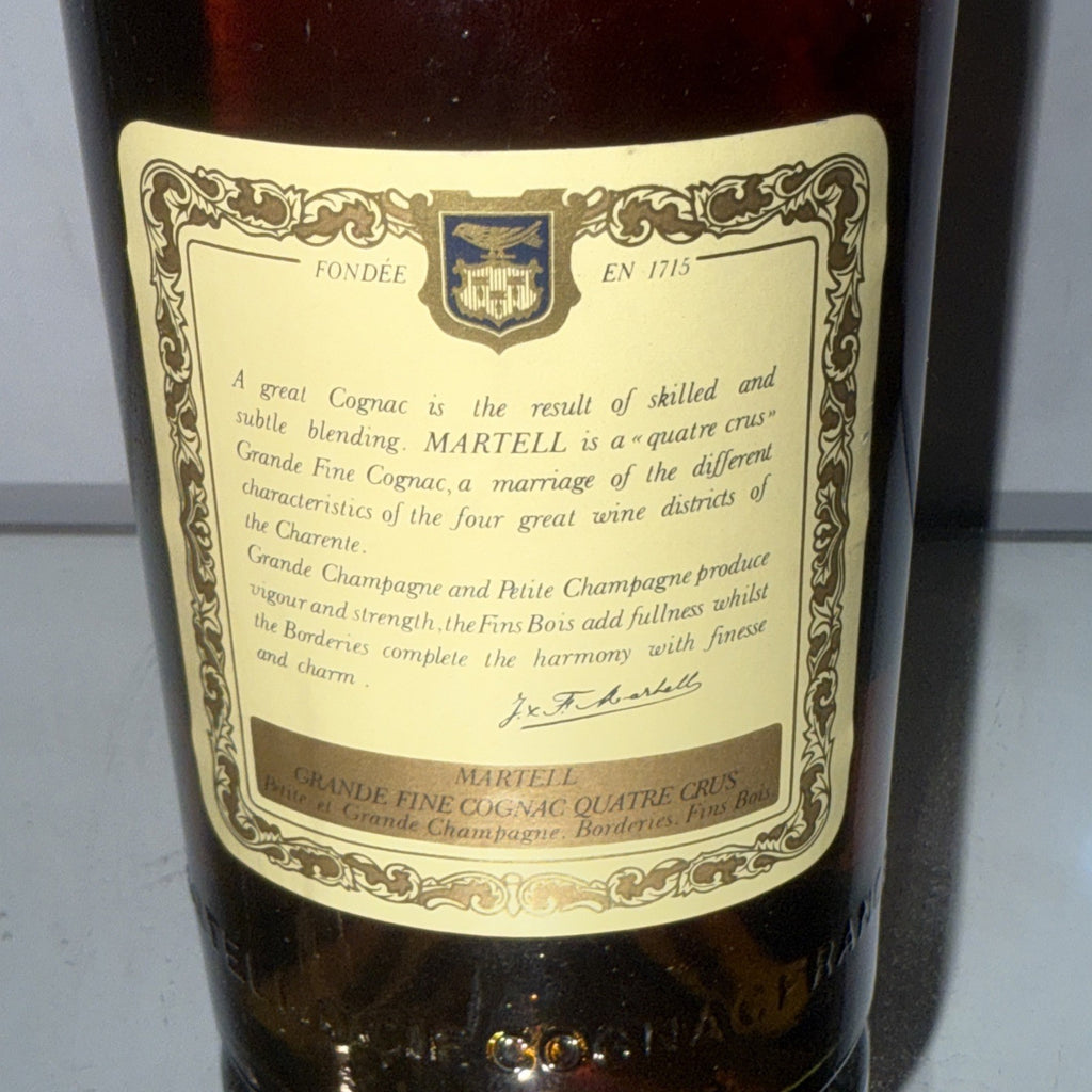 Vintage Martell Cognac Dated To 1960s/70s 70 Proof 26 2/3 Floz