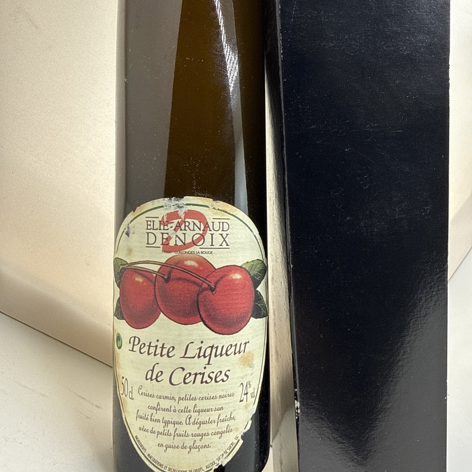 Vintage Denoix Petite Liqueur de Cerises Cherry Liqueur 50cl 24% Boxed