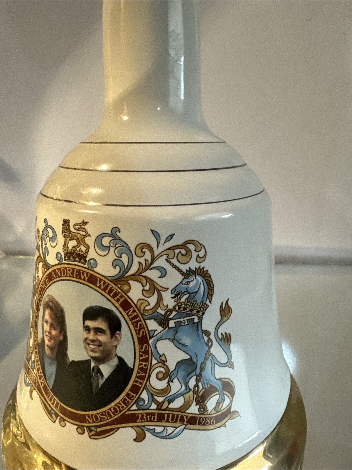 Bells Whisky 75cl Bottled 1986 vintage matured Royal Fergie And Andrew Boxed Ful