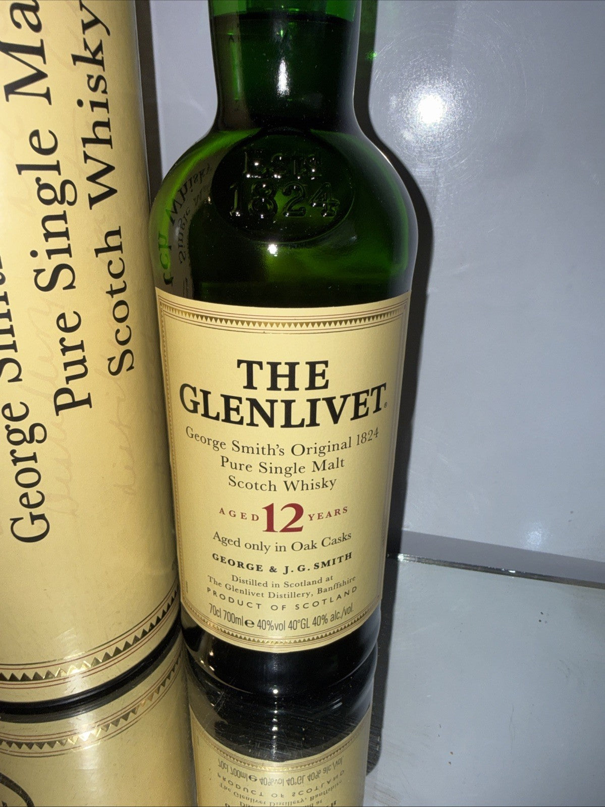 Glenlivet 12 Year Old Highland Malt Whisky 1L Dated To 1998-05