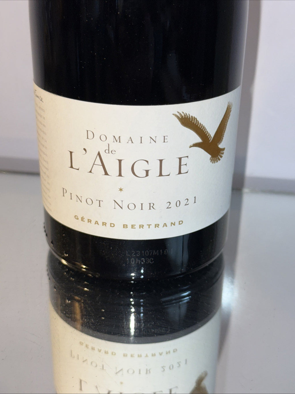 (750 ml) bottle of Domaine de l’Aigle Pinot Noir 2021