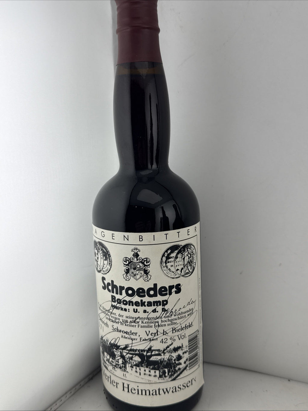 Schroeders Boonekamp German Magenbitter Herbal Liqueur 70cl 42% 1990s Rare In Uk