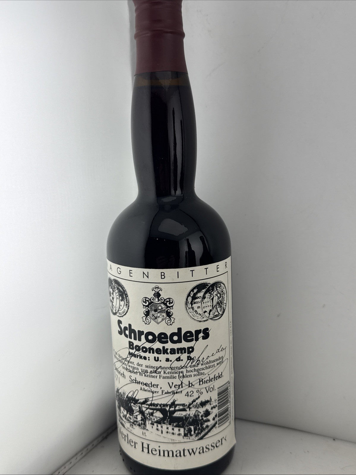 Schroeders Boonekamp German Magenbitter Herbal Liqueur 70cl 42% 1990s Rare In Uk