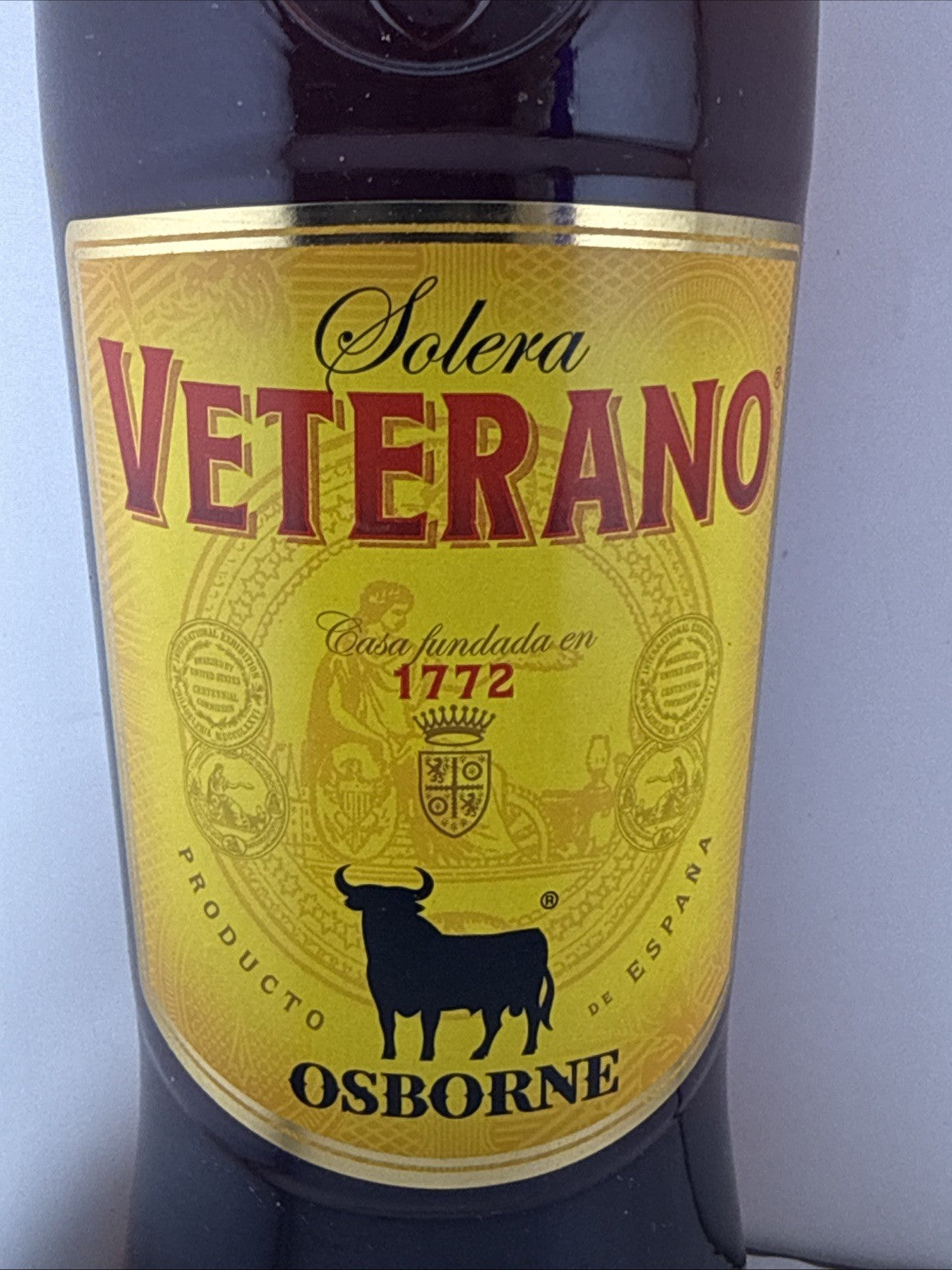 Osborne Solera Veterano 1L 30% Spanish Spirit Drink Brandy Style