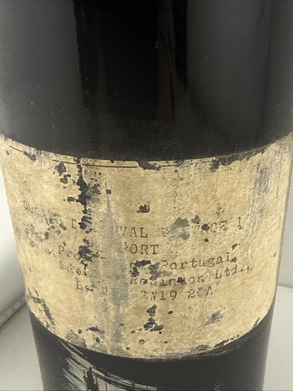 Quinta do Noval 1963 Vintage Port Old Bottle Damaged Label