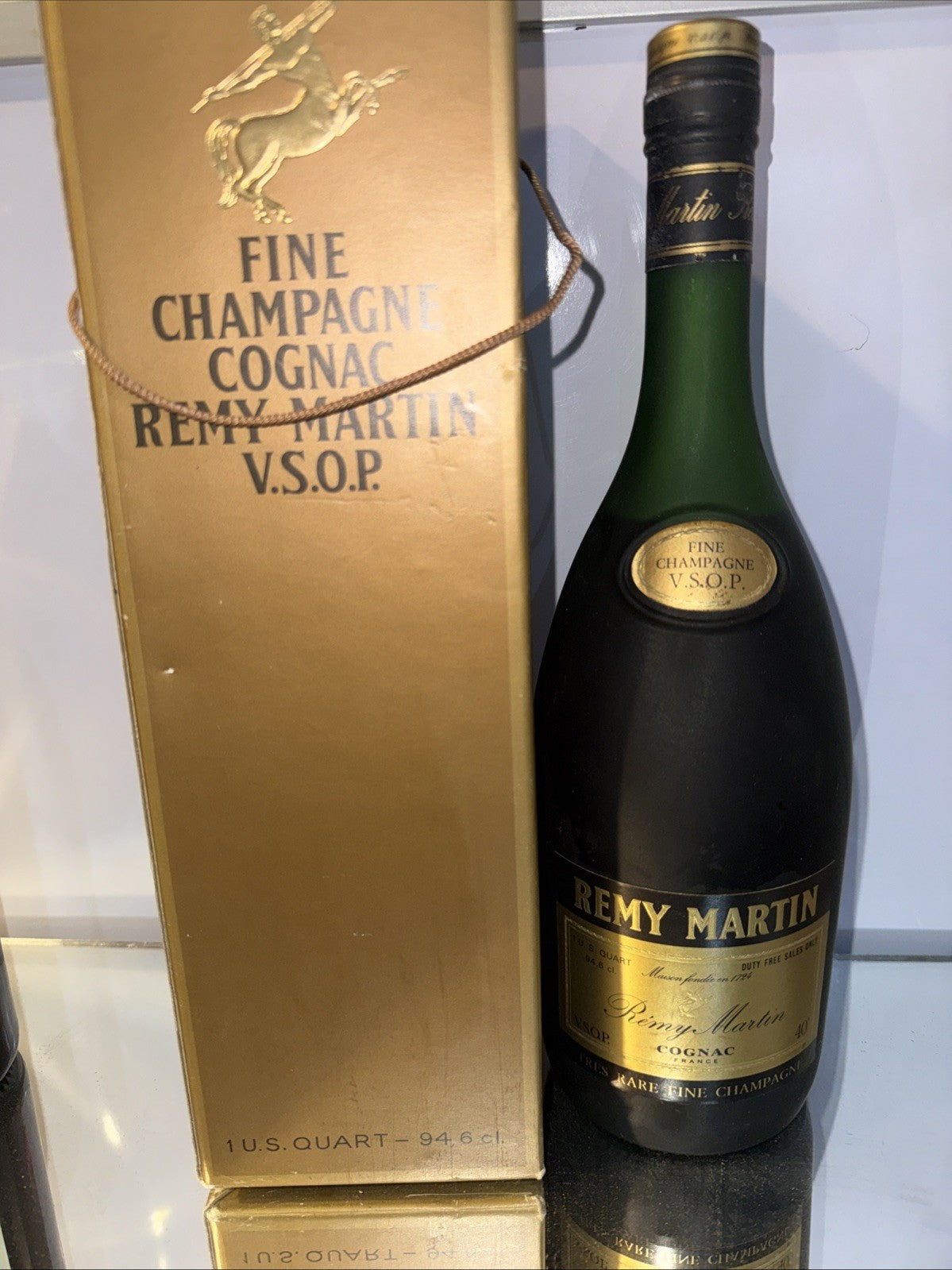 Remy Martin VSOP cognac Imperial Quart Bottle From 1970s Early 80s