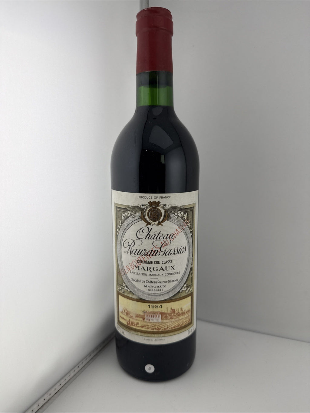 Château Rauzan-Gassies 1984 Margaux 2ème Cru Classé 75cl Good Condition