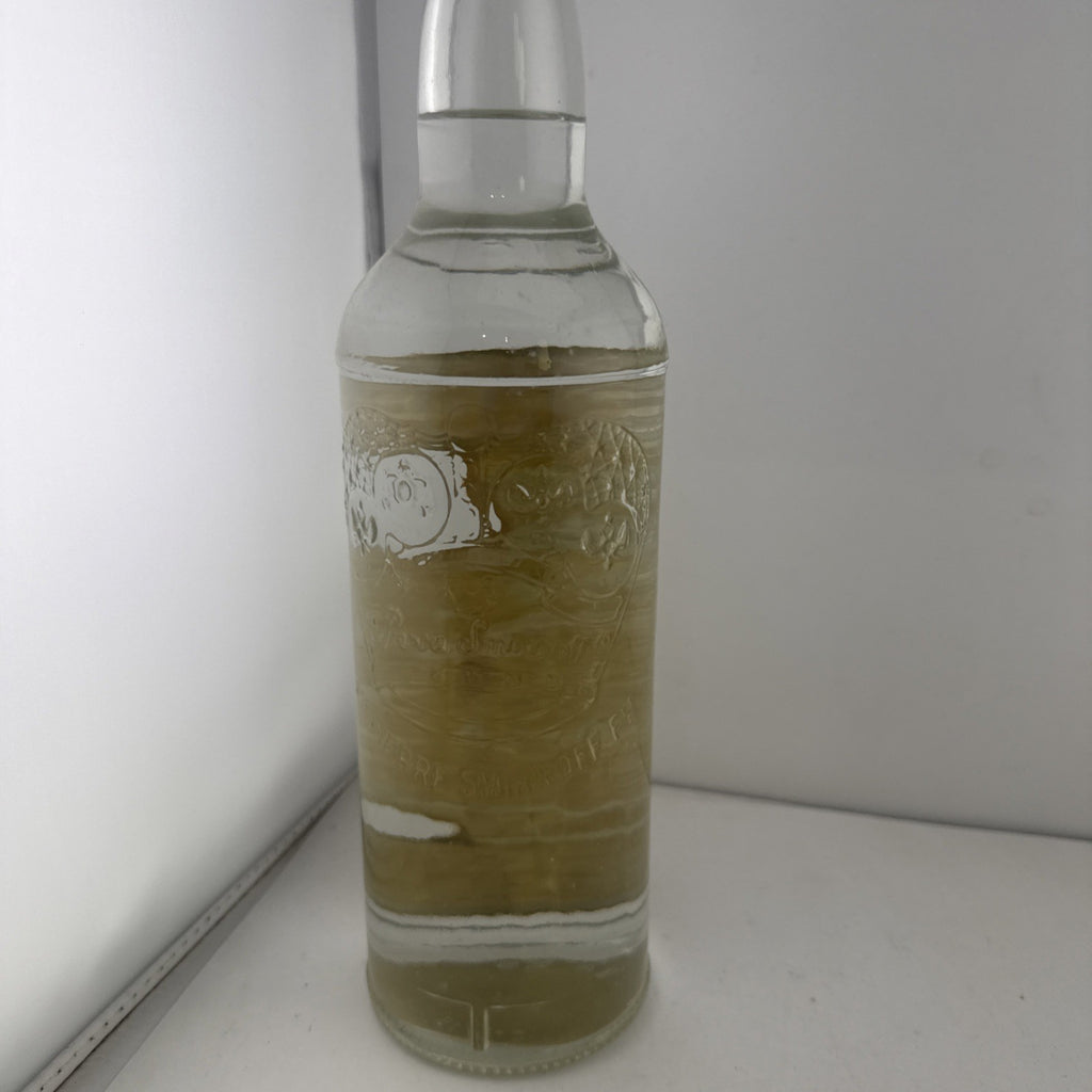 Vintage 1970s Smirnoff Vodka Full 75cl 65.5 Proof Embossed Bottle